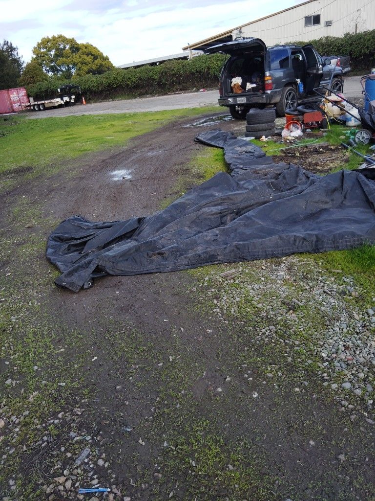 A Heavy Duty Cargo Tarp