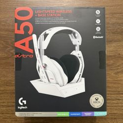 NEW Logitech Astro A50 Lightspeed Wireless Gaming Headset with Base Station - White