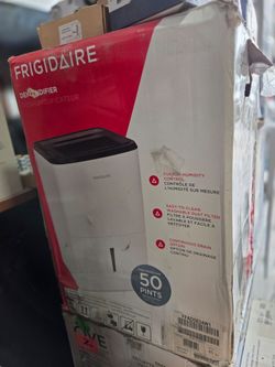 Frigidaire 50 Pint High Humidity Dehumidifier White FFAD5034W1 New