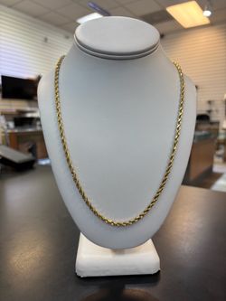 14KT Solid Gold Rope Chain 31 Grams - 25 Inches