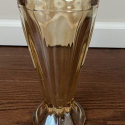 Golden Glass For Smoothie Or Milkshake