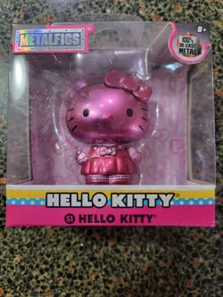 ⭐ Jada MetalFigs Hello Kitty S1 Metallic Pink Die-Cast Figure – NEW Sealed!