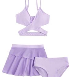 Milumia Girl's 3 Pieces Bikini Set