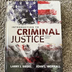Introduction to Criminal Justice Textbook