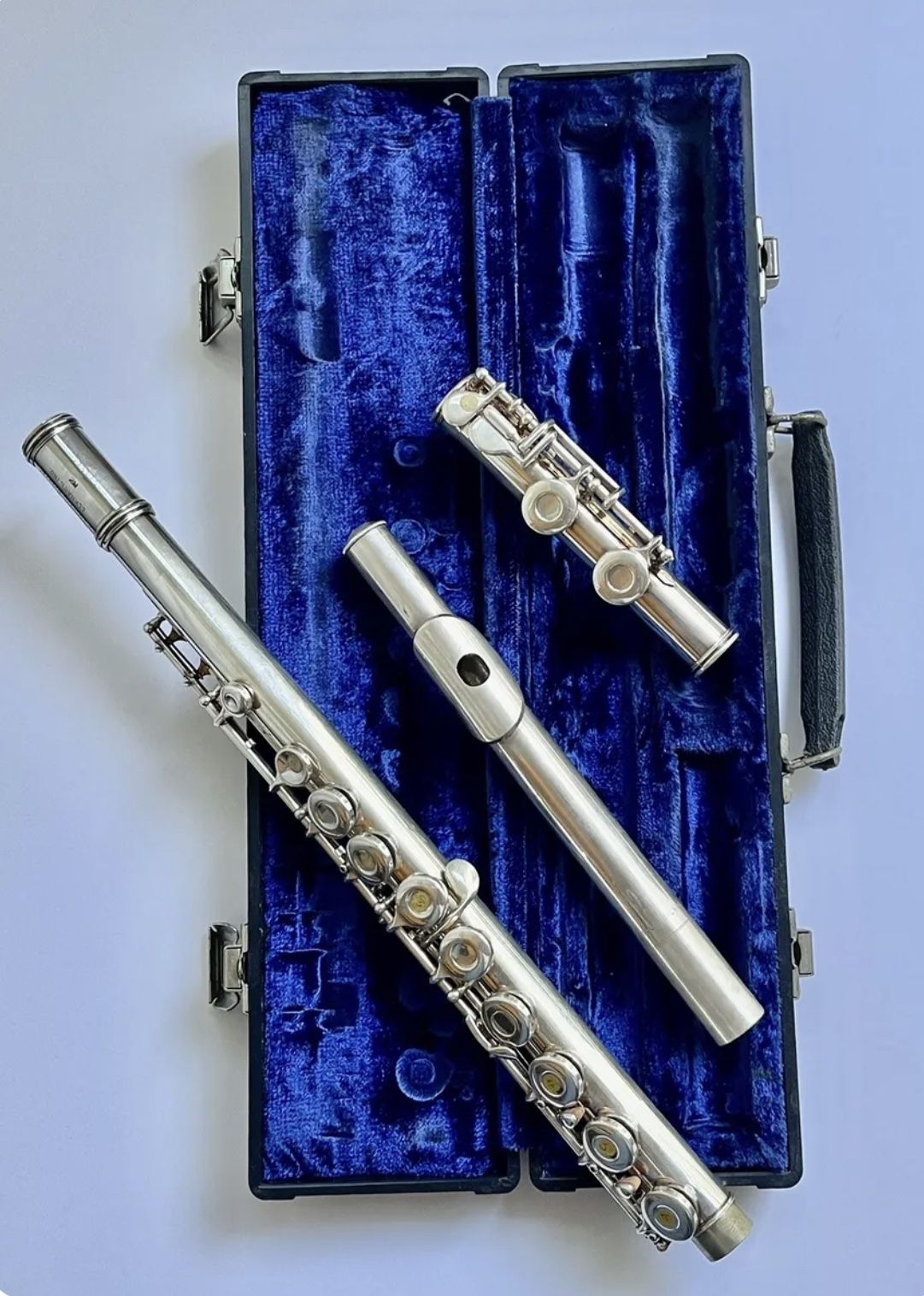 GEMEINHARDT FLUTE M2 SOLID SILVER FLUTE C7397 1 ELKHART, IND. for