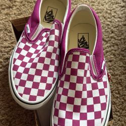 pink vans slip on men’s 9 women’s 10.5