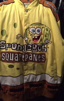 JH Design .. Spongebob Racing Jacket .. Men's Size 2XL .. for Sale