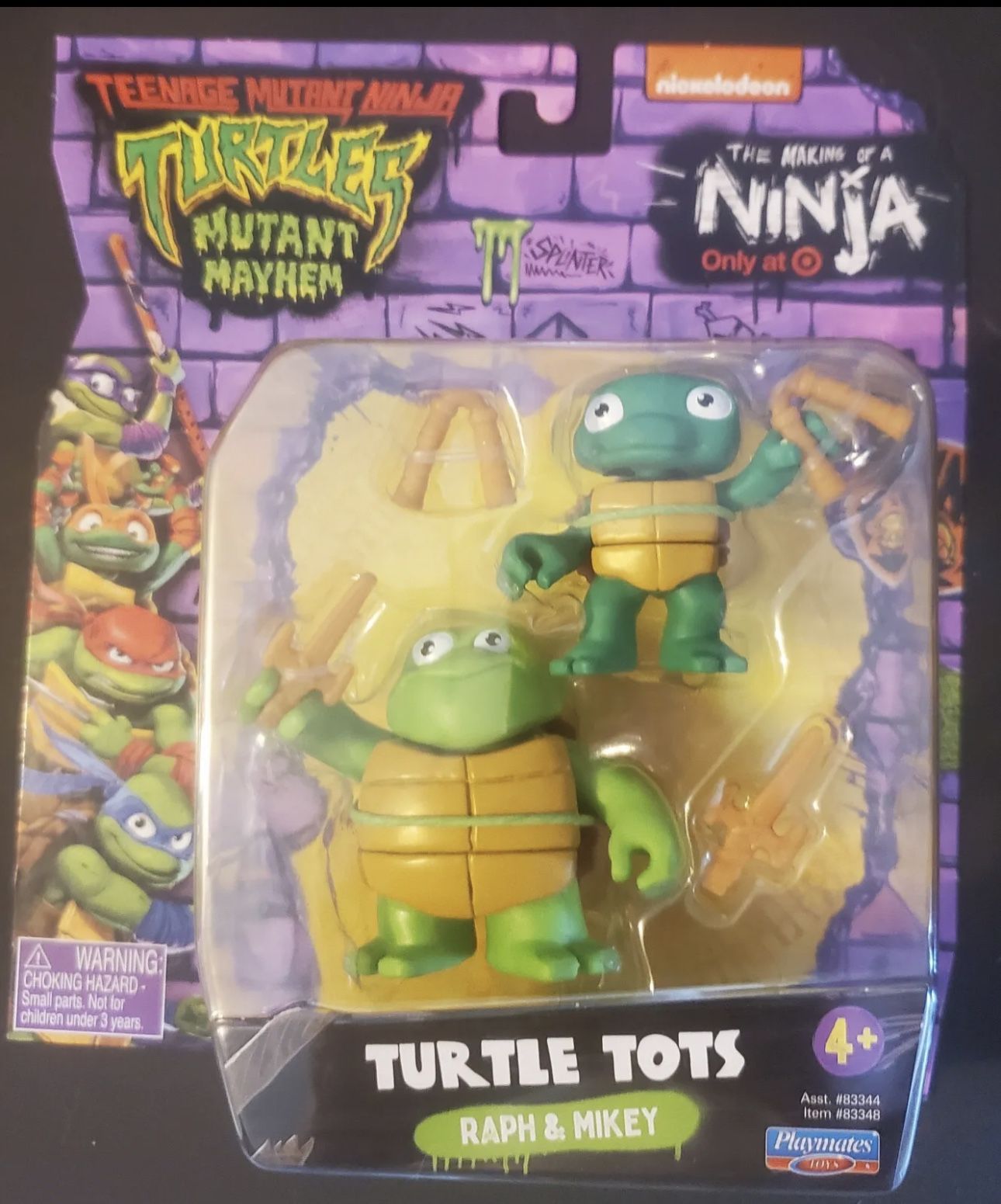 Teenage Mutant Ninja Turtles Mutant Mayhem The Making of a Ninja Raph &  Mikey Exclusive Action Figure [Turtle Tots]