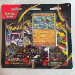 Pokémon Mega Evolution Pitch Black (3 pack) blister bundle