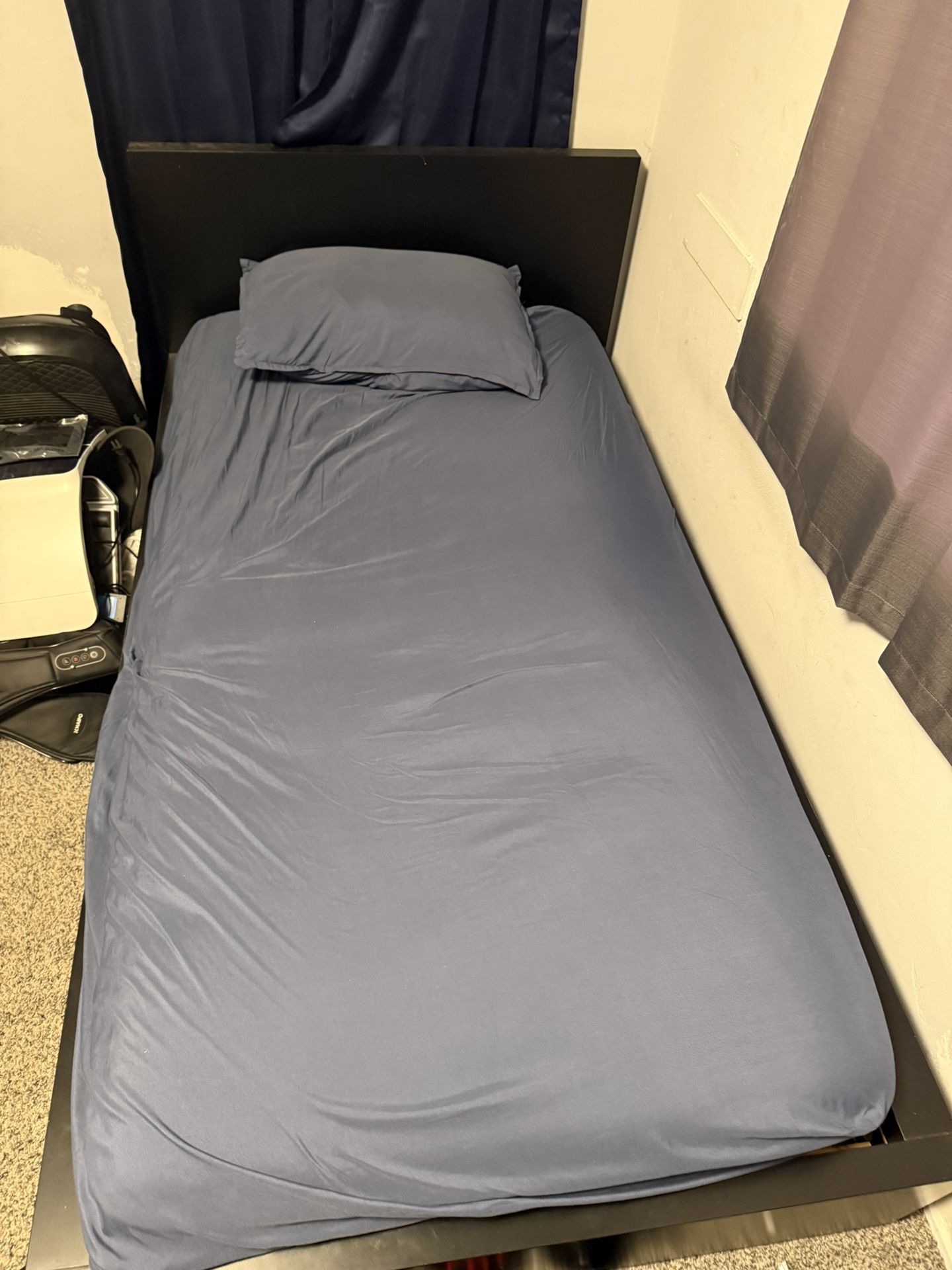 Used IKEA Twin Size Bed Frame with Mattress