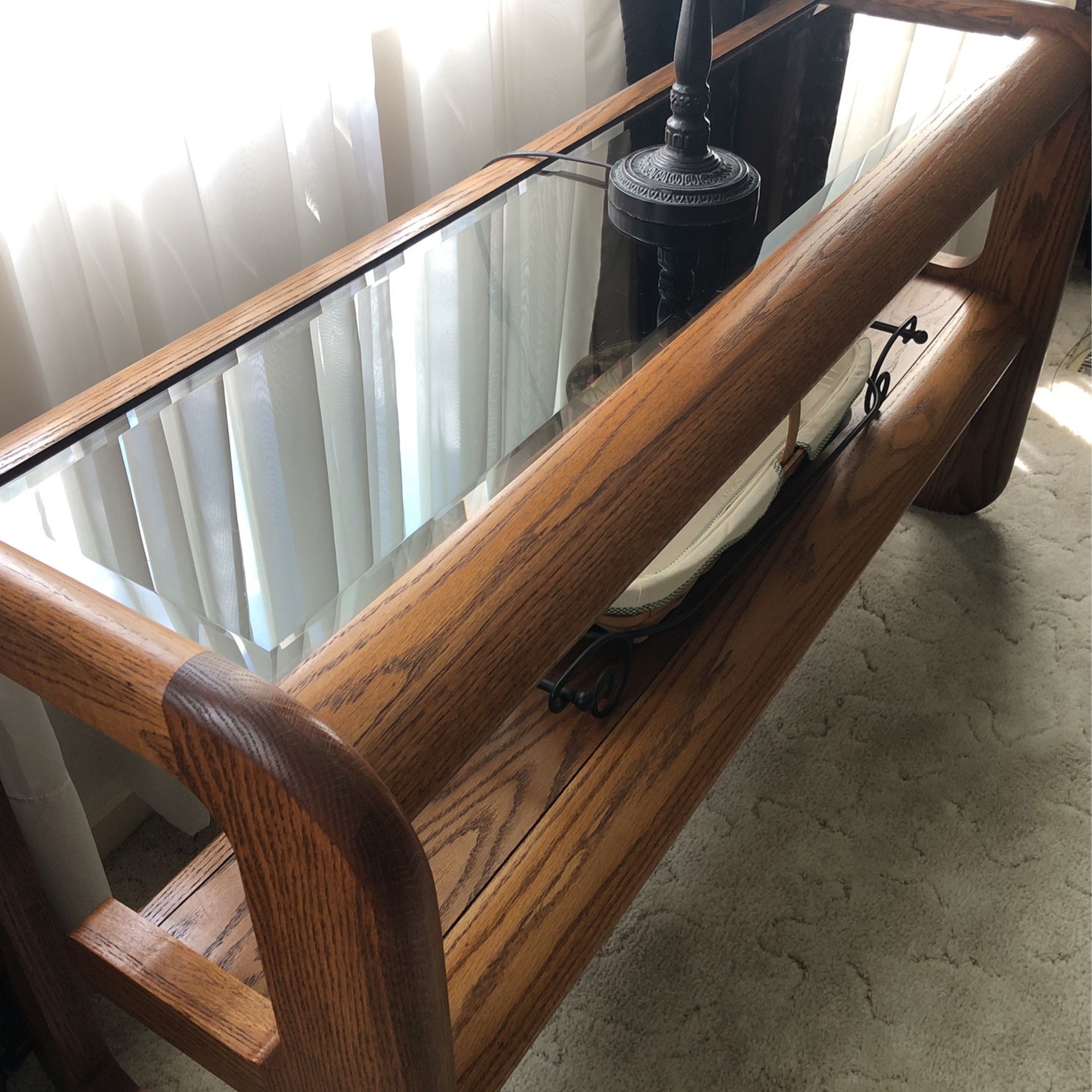 Sofa Table Genuine Oak 