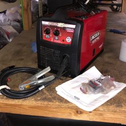 96091 Lincoln Electric WELD-PAK 125 Corded 125amp Flux Core Wire Feed Welder W/ Clamp & Feeder 585818