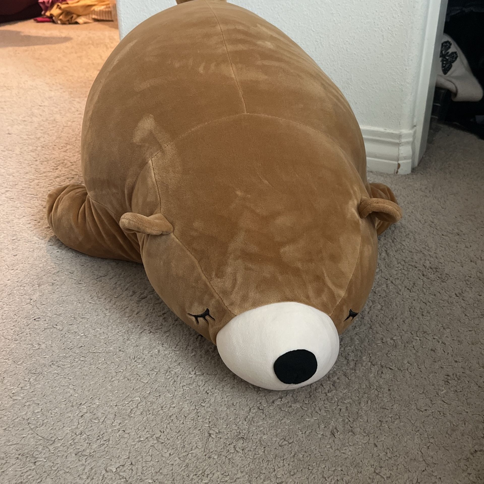 Giant long bear plushie
