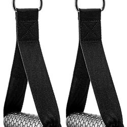AIKESIWAY Exercise Cable Handles,Cable Machine Attachment Handles,Cable Handles Compatible with Cable Machines,Super Strong Nylon Webbing for Resistan