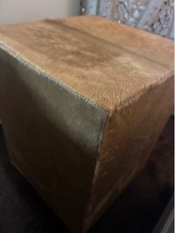 Hair on hide Side Table