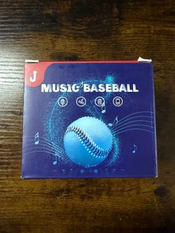 JIOBOLION Music Baseball LED Light-Up Bluetooth Speaker 9” Cowhide