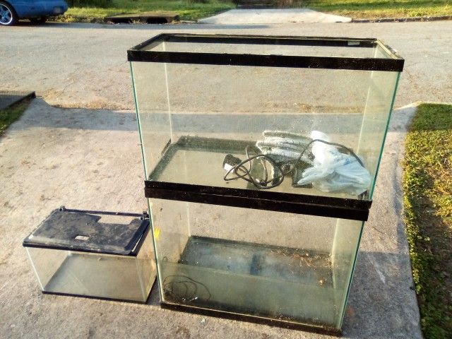 Glass Fish Aquarium Reptile Tanks