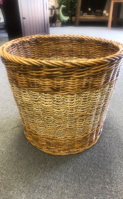 Wicker & sea grass basket