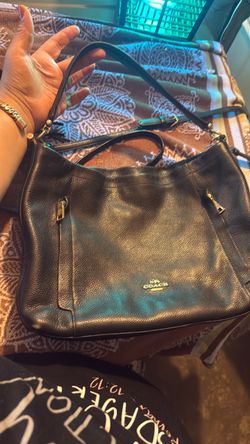 Coach Black Leather Shoulder Bag