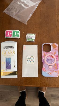 Tempered glass and iPhone 16 Pro Max case $25
