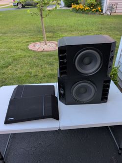 Bose 301 Series IV Direct Reflecting Speakers -Pair -Black L/R Tested Great!