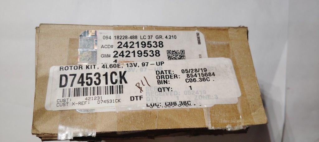 GM Genuine Parts 4L60 Automatic Transmission 17.9545 mm Fluid Pump Rotor Kit
GM Part # (contact info removed)8
ACDelco Part # (contact info removed)8