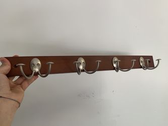 2 wall hooks coat hangers