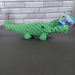 Grriggles Under The Sea Rope  Alligator dog Toy size 9in 