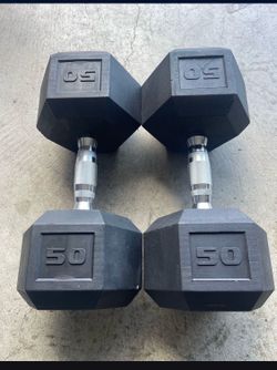 CAP Barbell, 50lb Coated Hex Dumbbell, Single