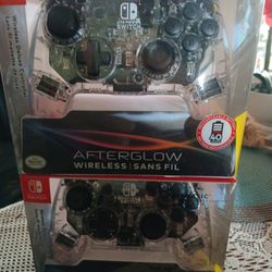 Nintendo Switch Afterglow Wireless Sans FIL Controllers