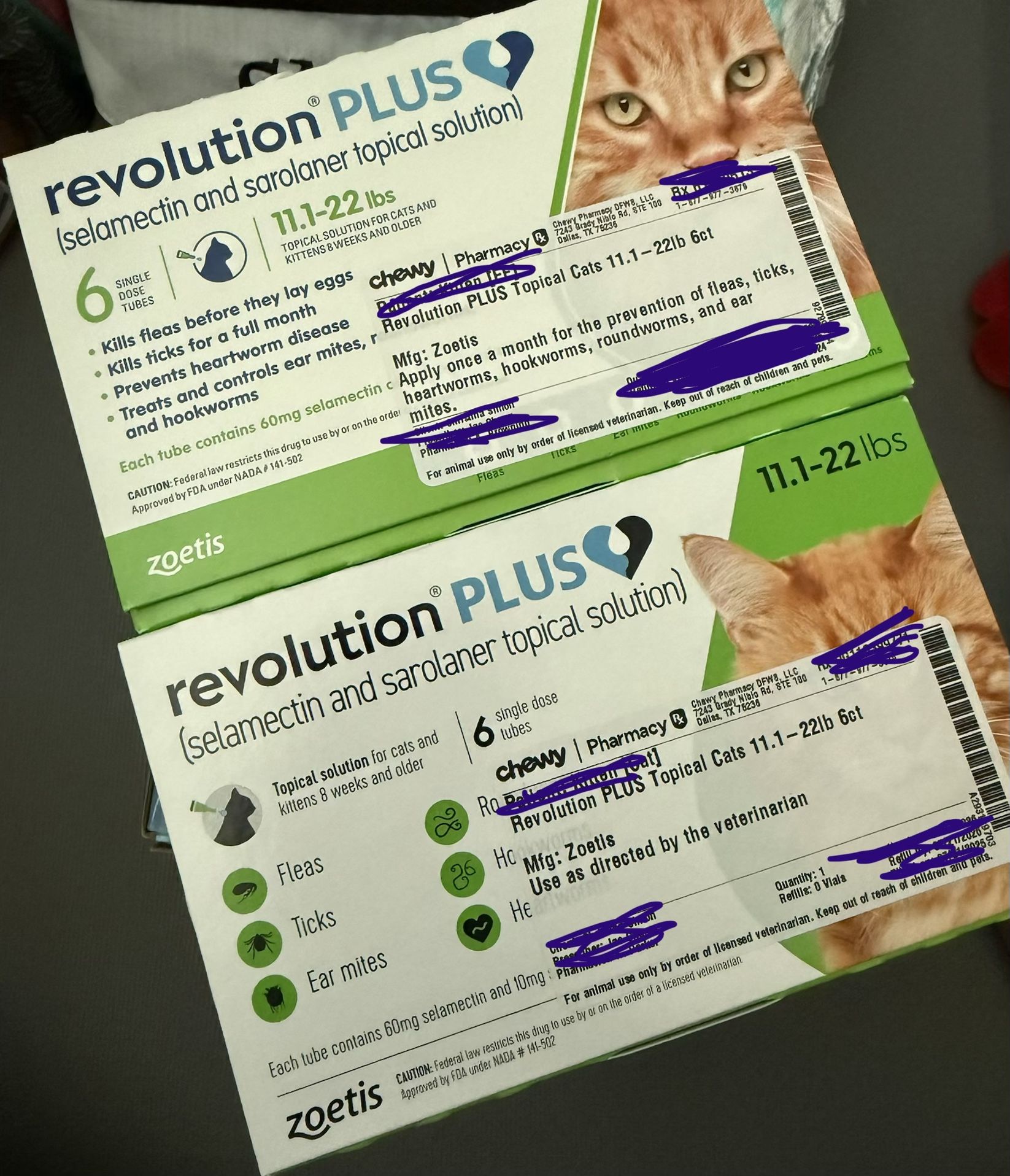 Revolution Plus Topical Solution for Cats, 11.1-22 lbs