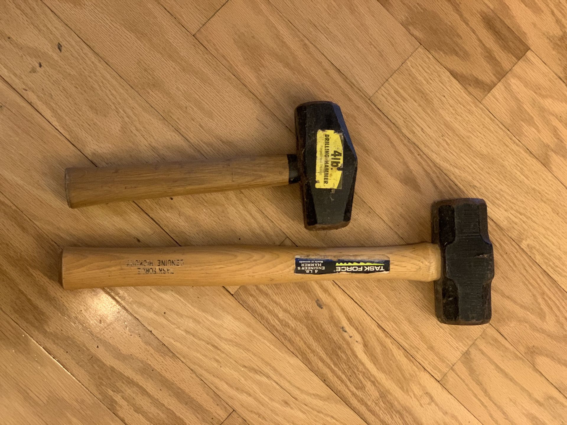 Two 4-lb. Engineer’s Hammers 16” and 10”