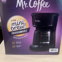 New Mr. Coffee 5-cup Programmable Coffee Maker 