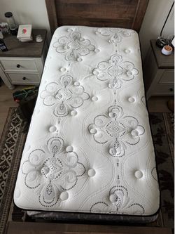 Twin mattress and box spring