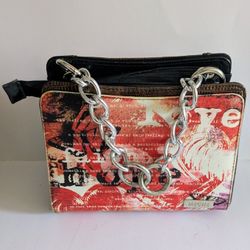 MICHE Hope Women's Brown Purse Red Black Removable Bag Cover