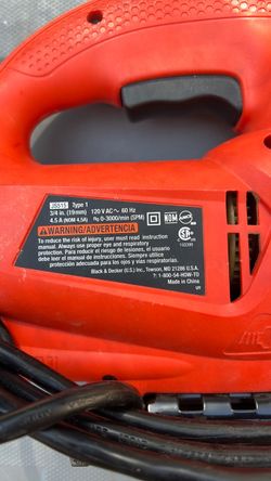black & Decker jig saw like new