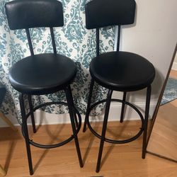 Modern Bar Stool Counter Chairs Set Of 2