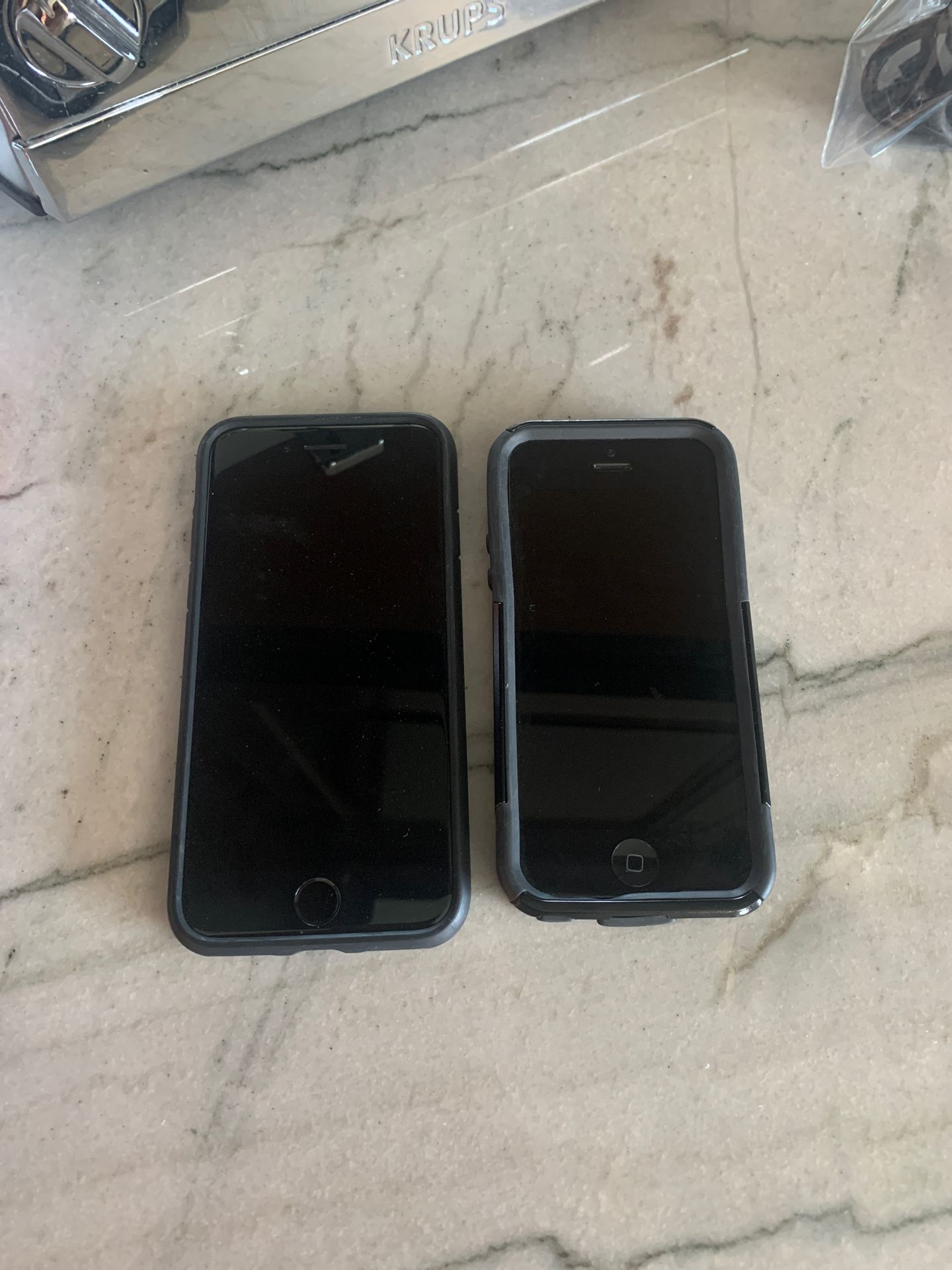 iPhone 5 & IPhone 7 (Just the Phone, you would need to add a carrier and a SIM card)