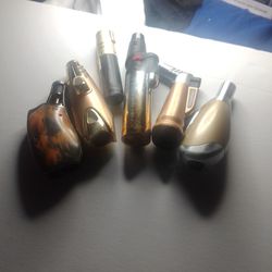 6 Used Butane Torch Lighters