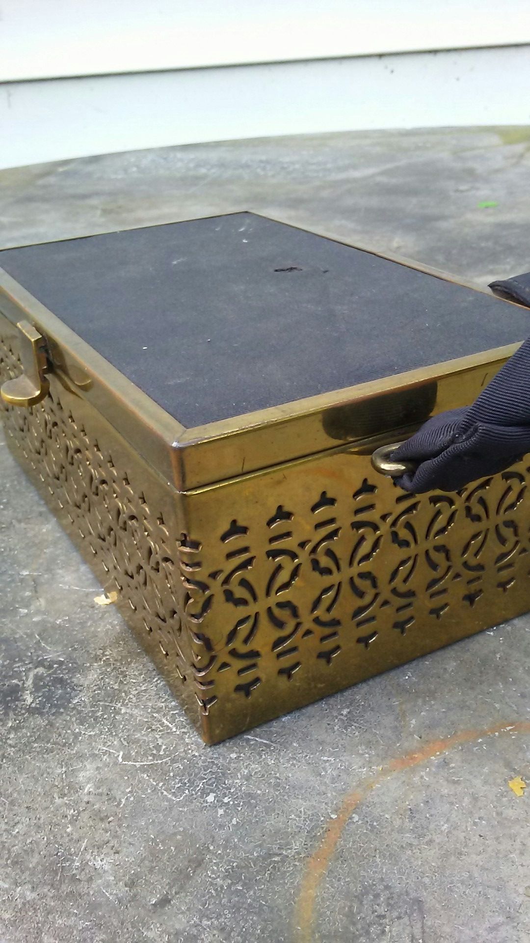 70s brass jewelry box Collectibles & Art