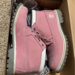 Timberland Nelie Chukka Ankle Boots In Pink