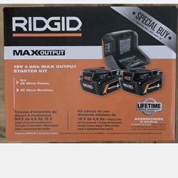 18V MAX Output Starter Kit with (2) 4.0 Ah Batteries and Charger
