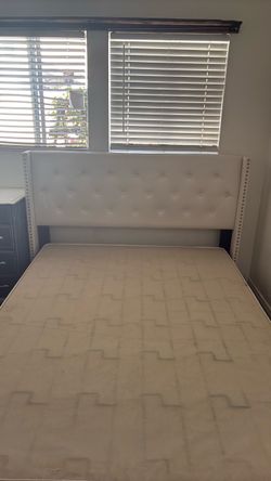 Queen head board and box spring - price is for both but can be seperate