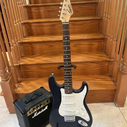 Squier Vintage Stratocaster (Brand New) W/ Marshall Amp 