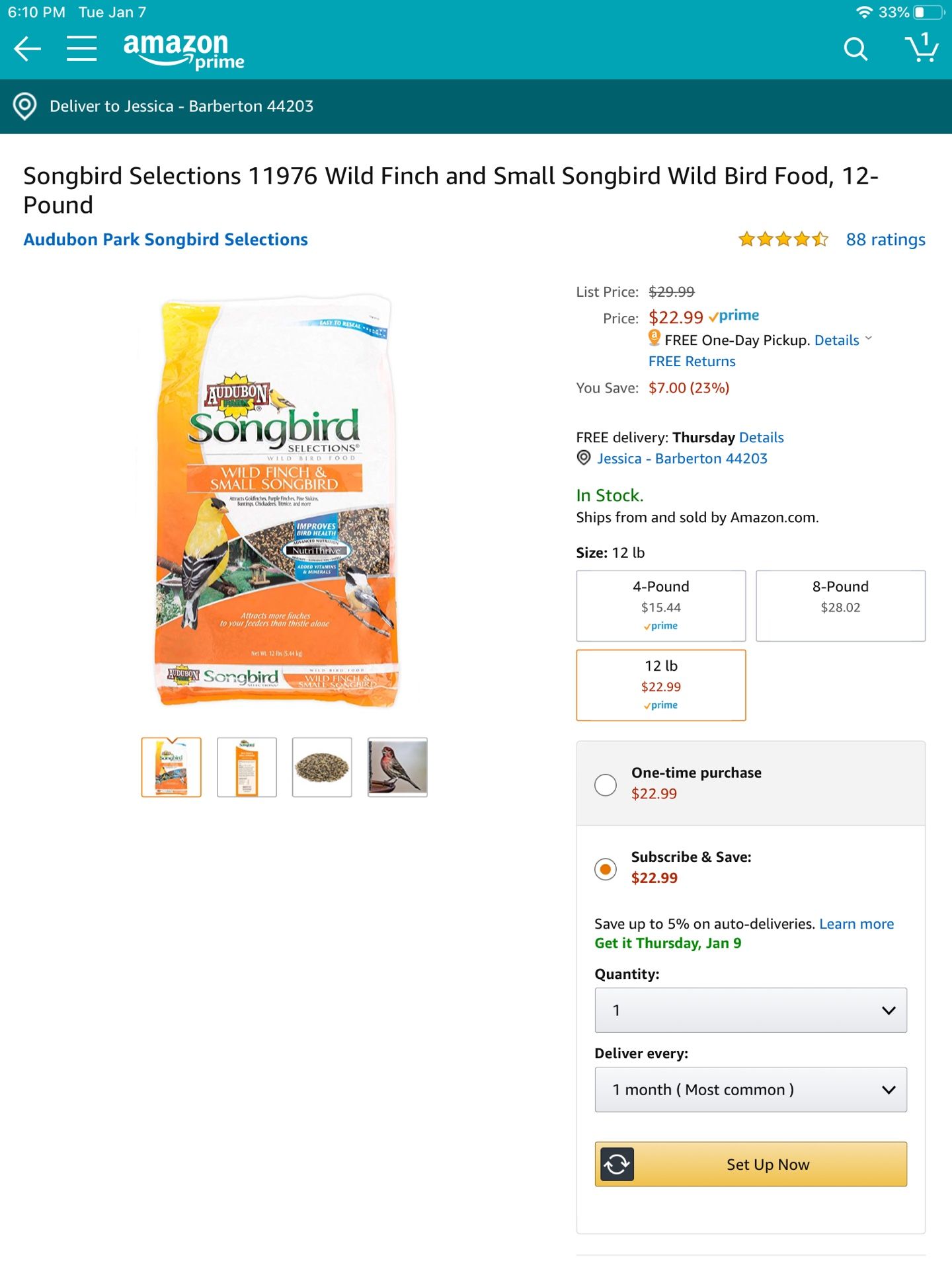 Song bird selections bird food ( open)