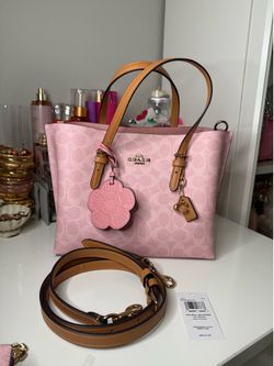 Coach Mollie 25 powder pink tote