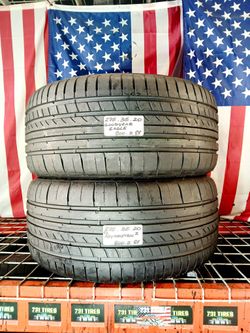 ✔️ Set of 2 Used Tires 275/35RF20 GOODYEAR EAGLE F1 ASYMMETRIC3 SUPERCAR RUN FLAT 275 35 20