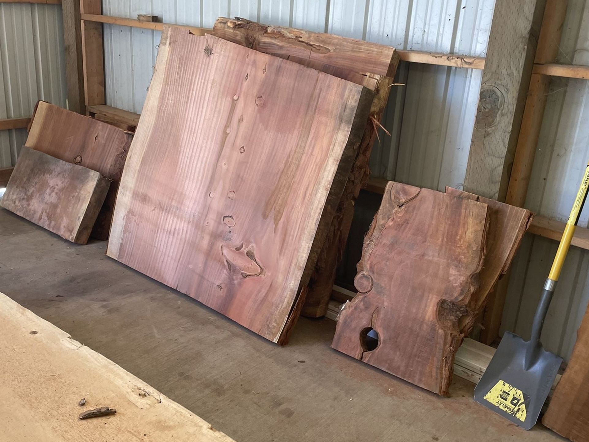 Whole Shop Full Of Live Edge Wood Slabs
