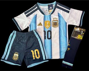Lionel Messi Kids Stipe Jersey Set