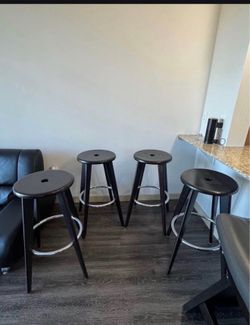 Wood barstools